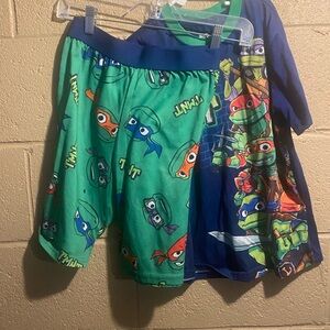 Teenage Mutant Ninja Turtles Boys Graphic Print Tee and Shorts Sleep Set